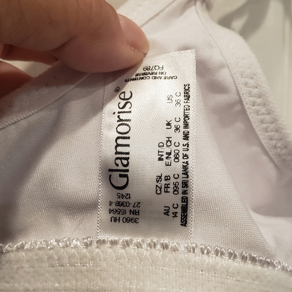 Glamorise WonderWire Front-Closure Underwire Bra - Sz 36C US/UK - Picture 4 of 10